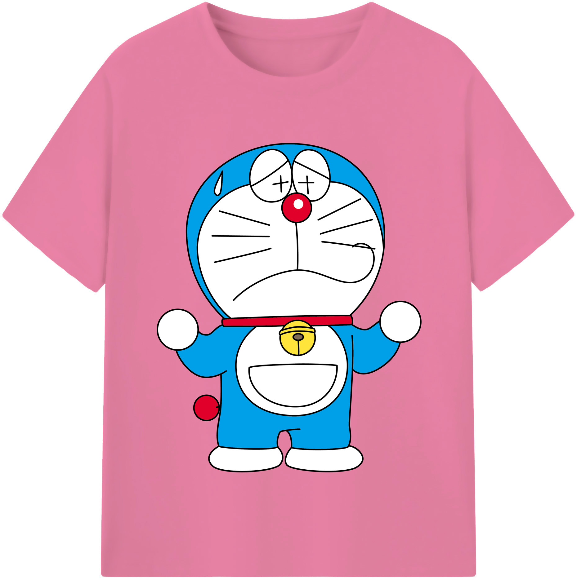 （画像用） ドラえもん Doraemon 綿100％半袖Tシャツ（フロントプリント）